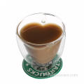 Copos e xícaras personalizadas de parede dupla para café expresso